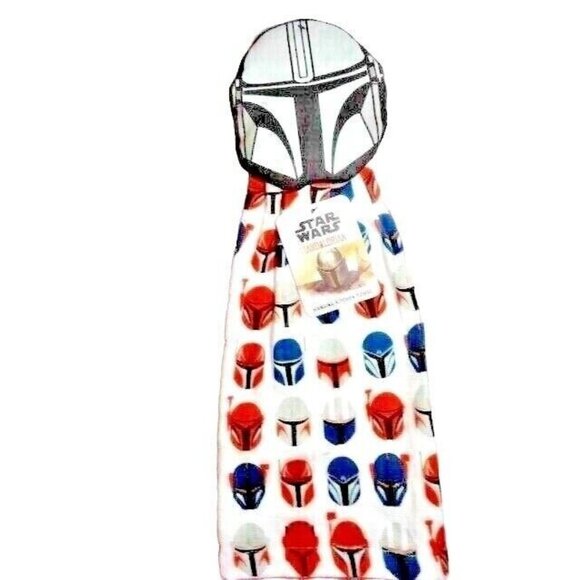 Star Wars Mandalorian Storm Trooper Hanging Kitchen Towel Mando Helmets Cotton - Picture 1 of 3